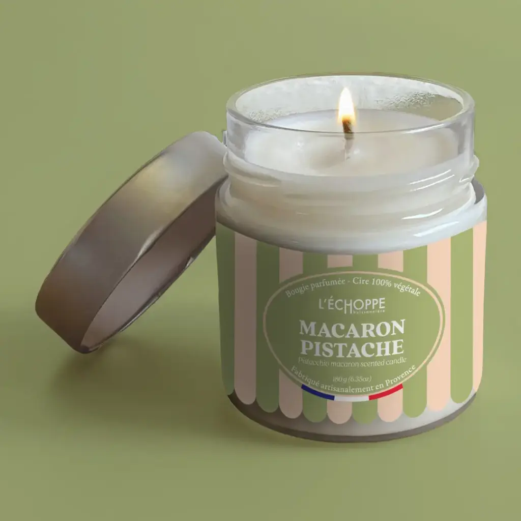 MACARON PISTACHE - PISTACHIO MACARON SCENTED CANDLE